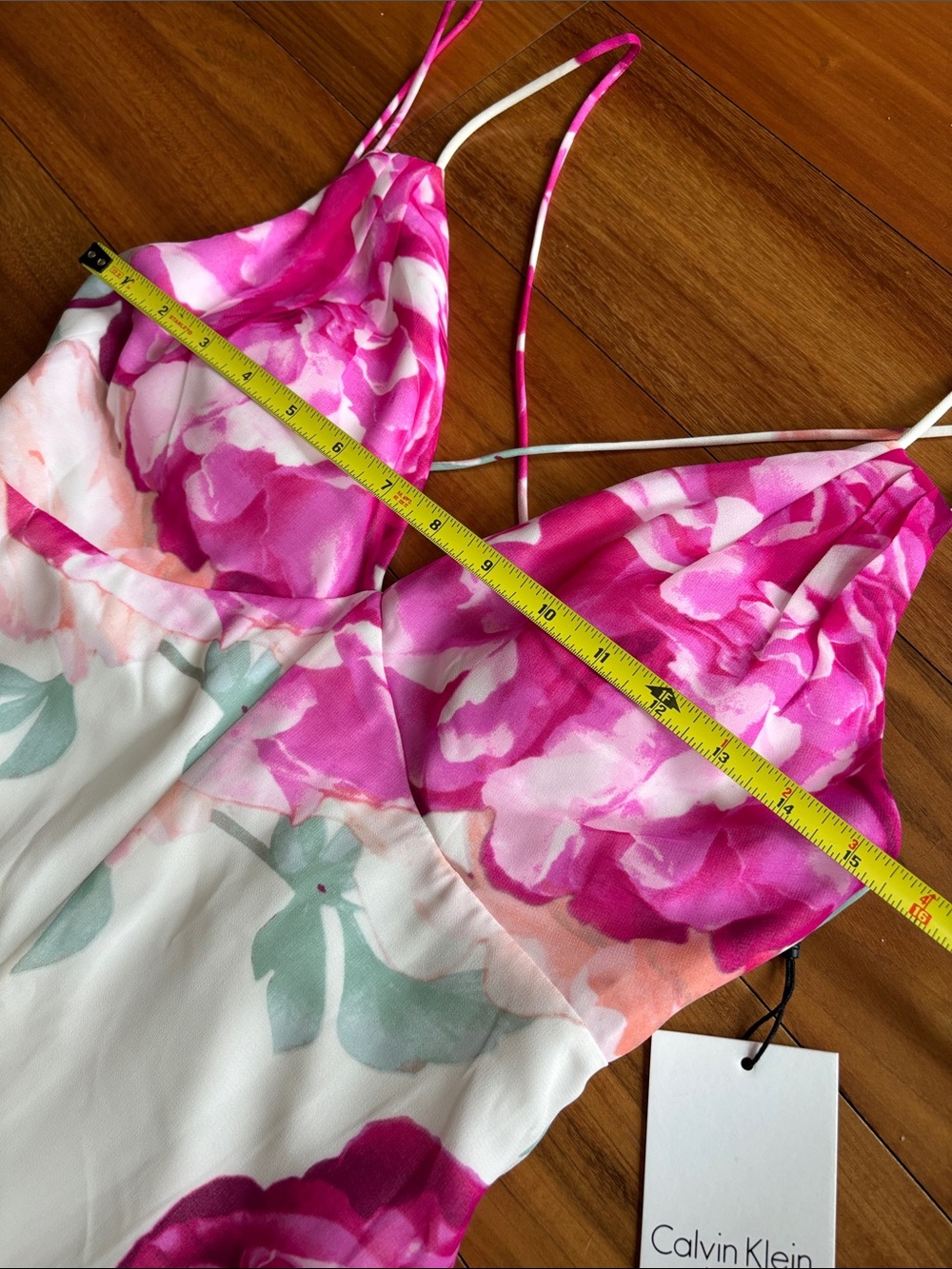 NWT Calvin Klein floral maxi dress - Picture 5 of 13